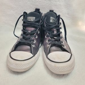 Converse Chuck Taylor Purple and Black High Tops